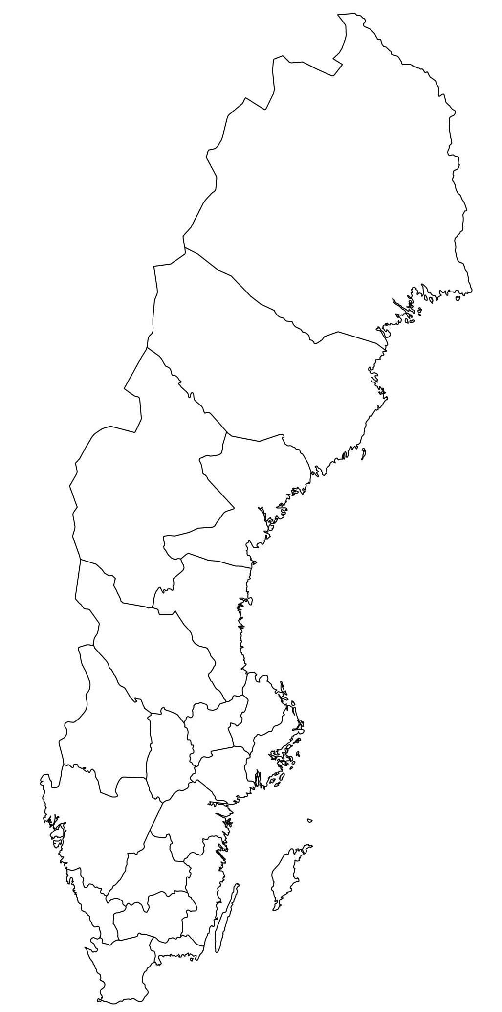 轮廓图瑞典