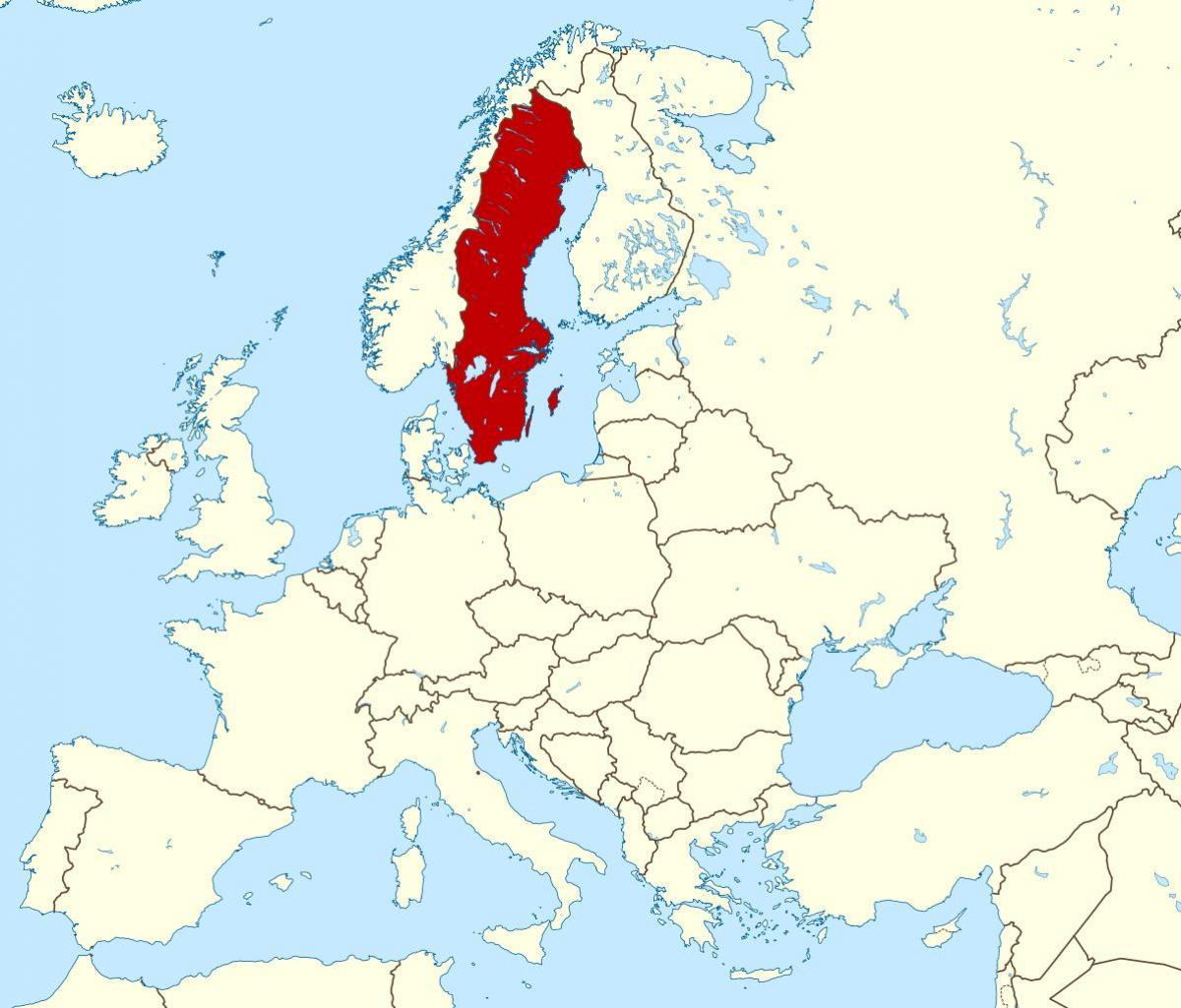 欧洲地图瑞典